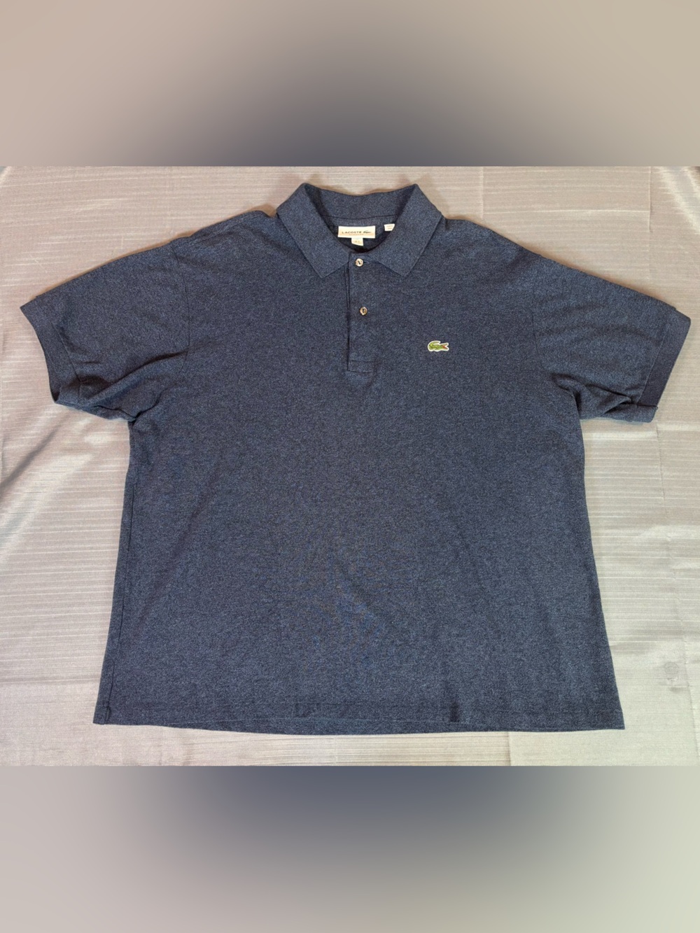 Lacoste Classic Fit Polo Shirt Navy Blue Crocodile Logo Men’s XXL